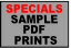Sample PDF Prints for Specials