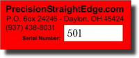 Straight Edge Serial Number Tag